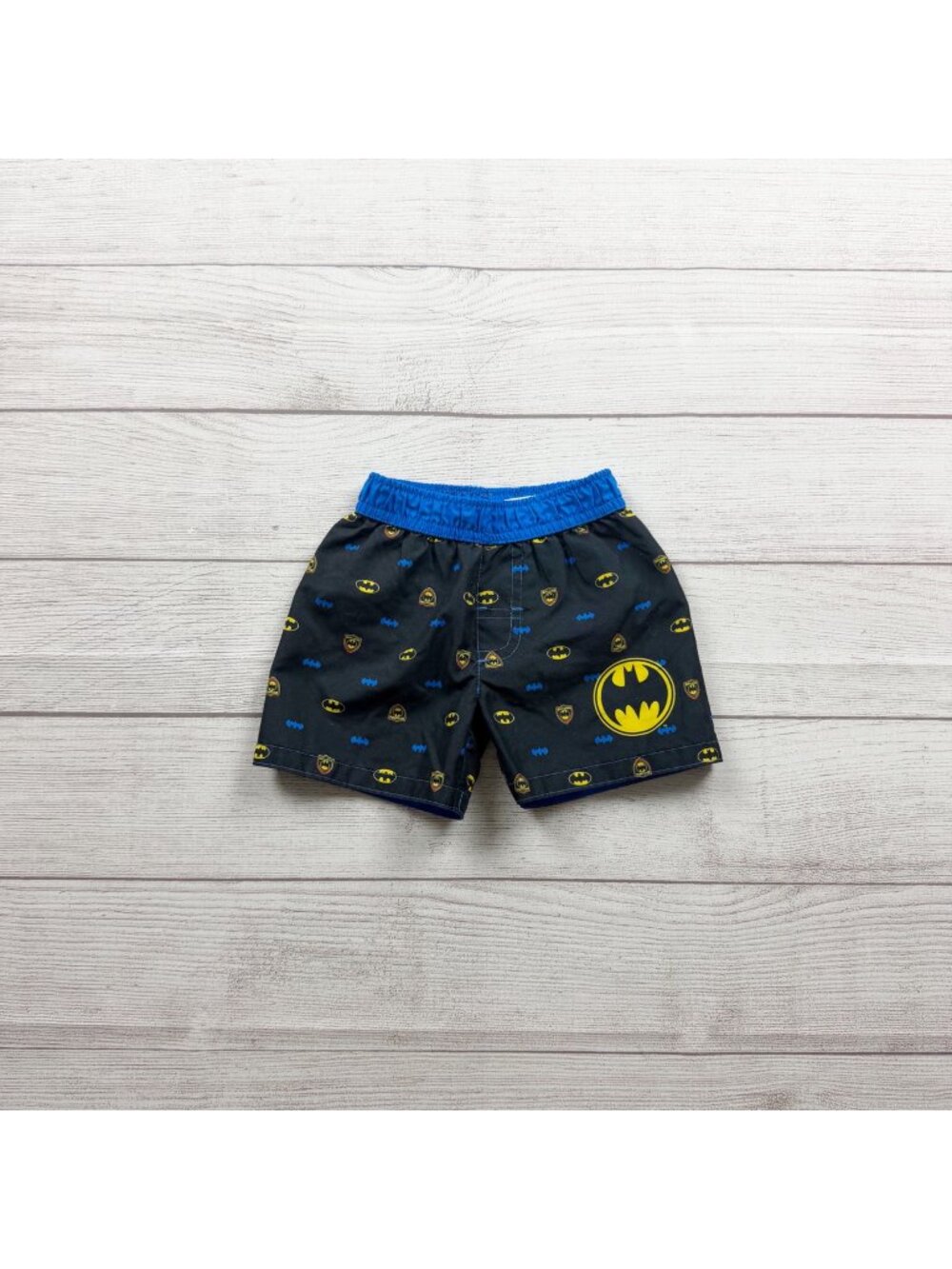 DC Comics Batman Printed Kids Swim Shorts Black Blue 9-12 Months